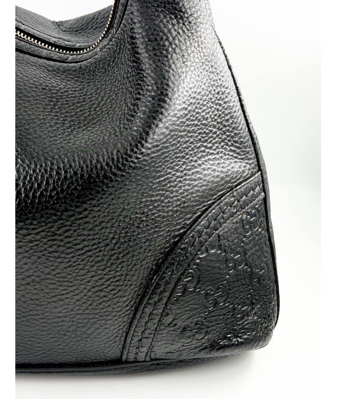 GUCCI Черная кожаная сумка через плечо, фото 2
