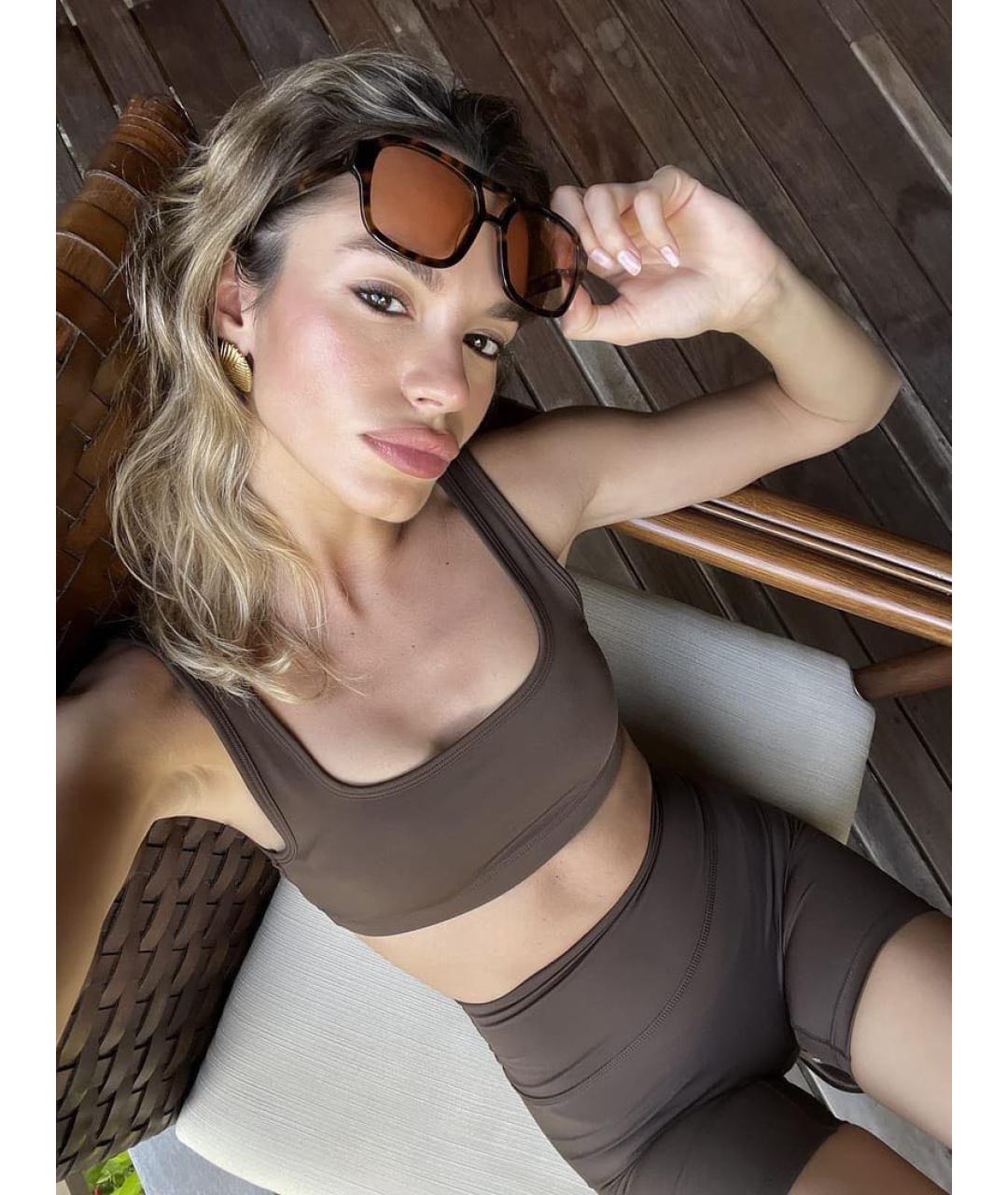 Vehla Коричневые пластиковые солнцезащитные очки, фото 7