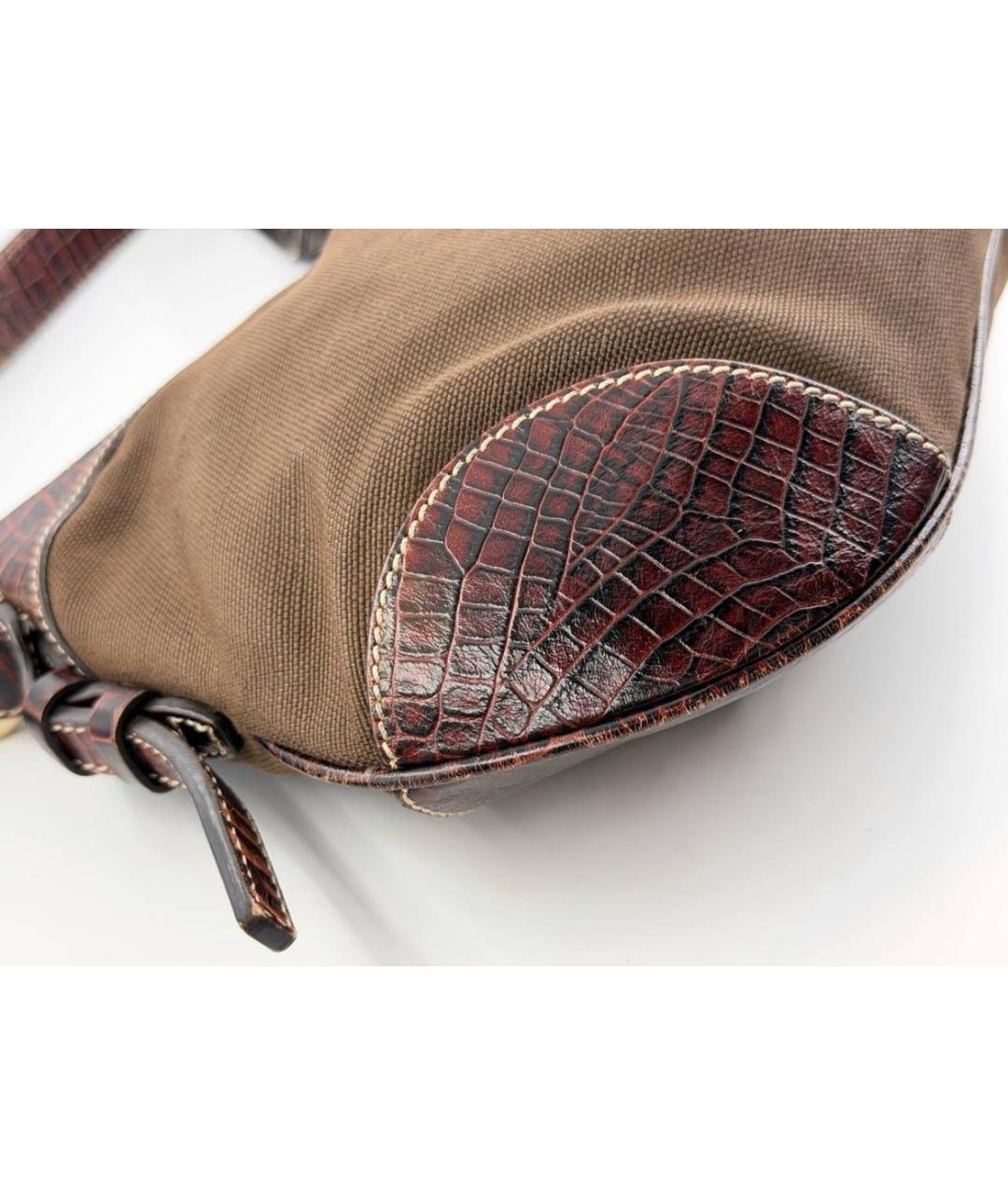 CELINE Коричневая сумка с короткими ручками, фото 6