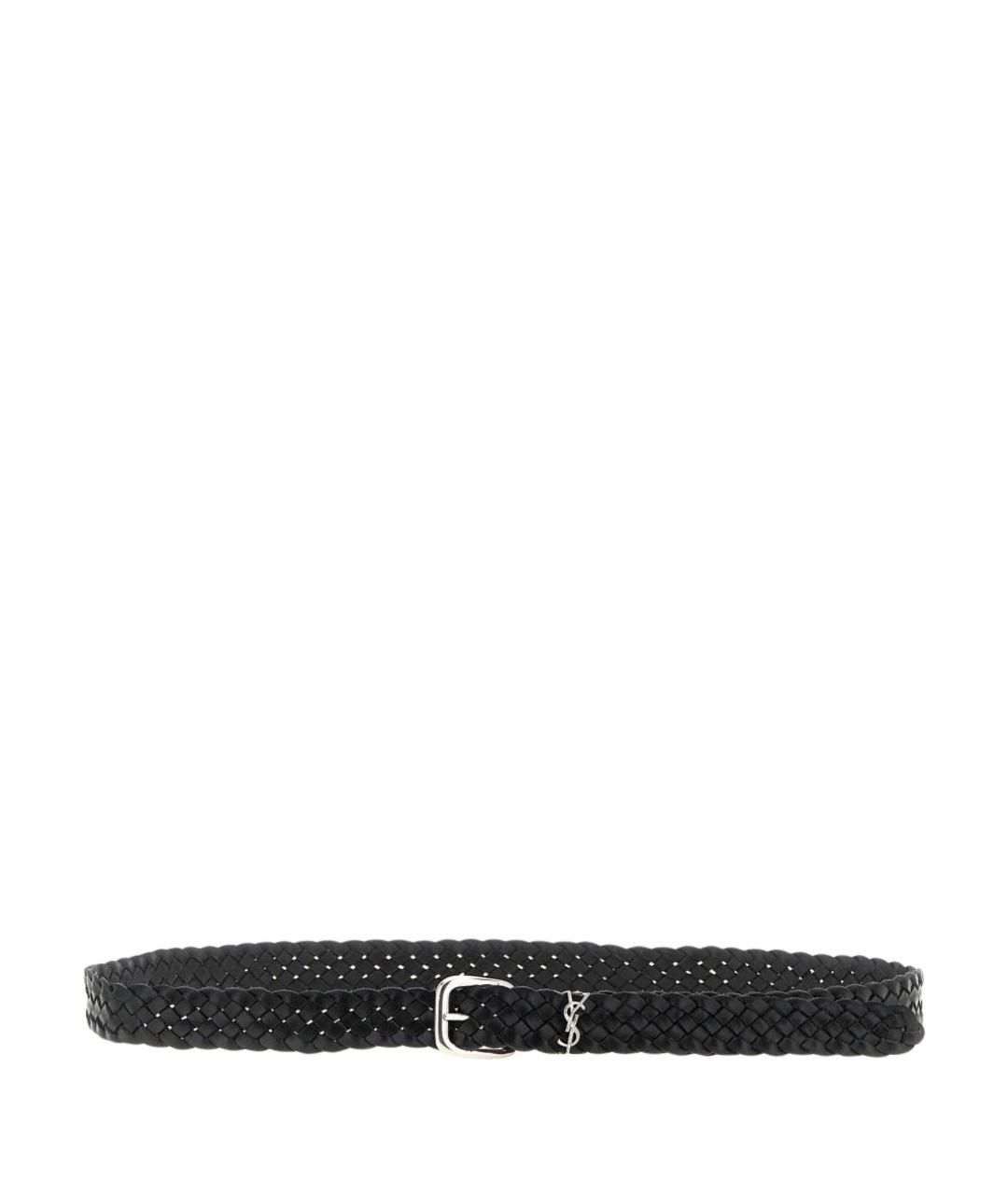 SAINT LAURENT Черный кожаный ремень, фото 1
