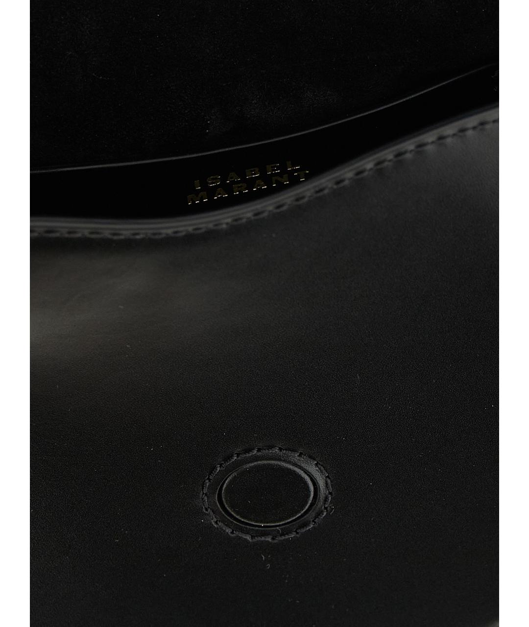 ISABEL MARANT Черная кожаная сумка через плечо, фото 3