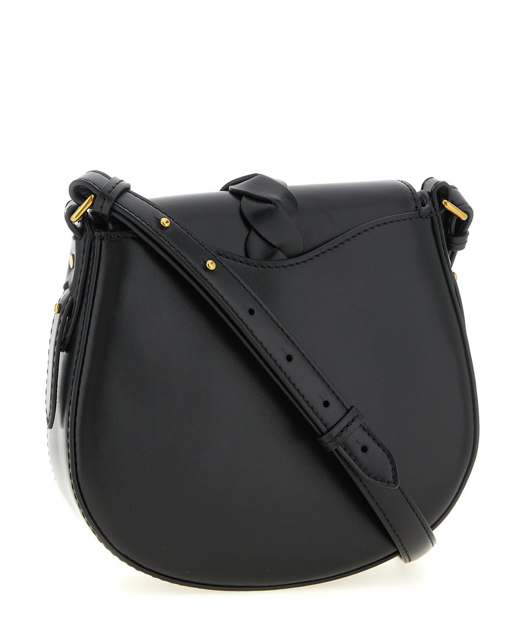 ISABEL MARANT Черная кожаная сумка через плечо, фото 2