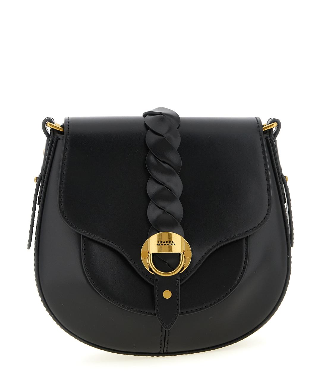 ISABEL MARANT Черная кожаная сумка через плечо, фото 1