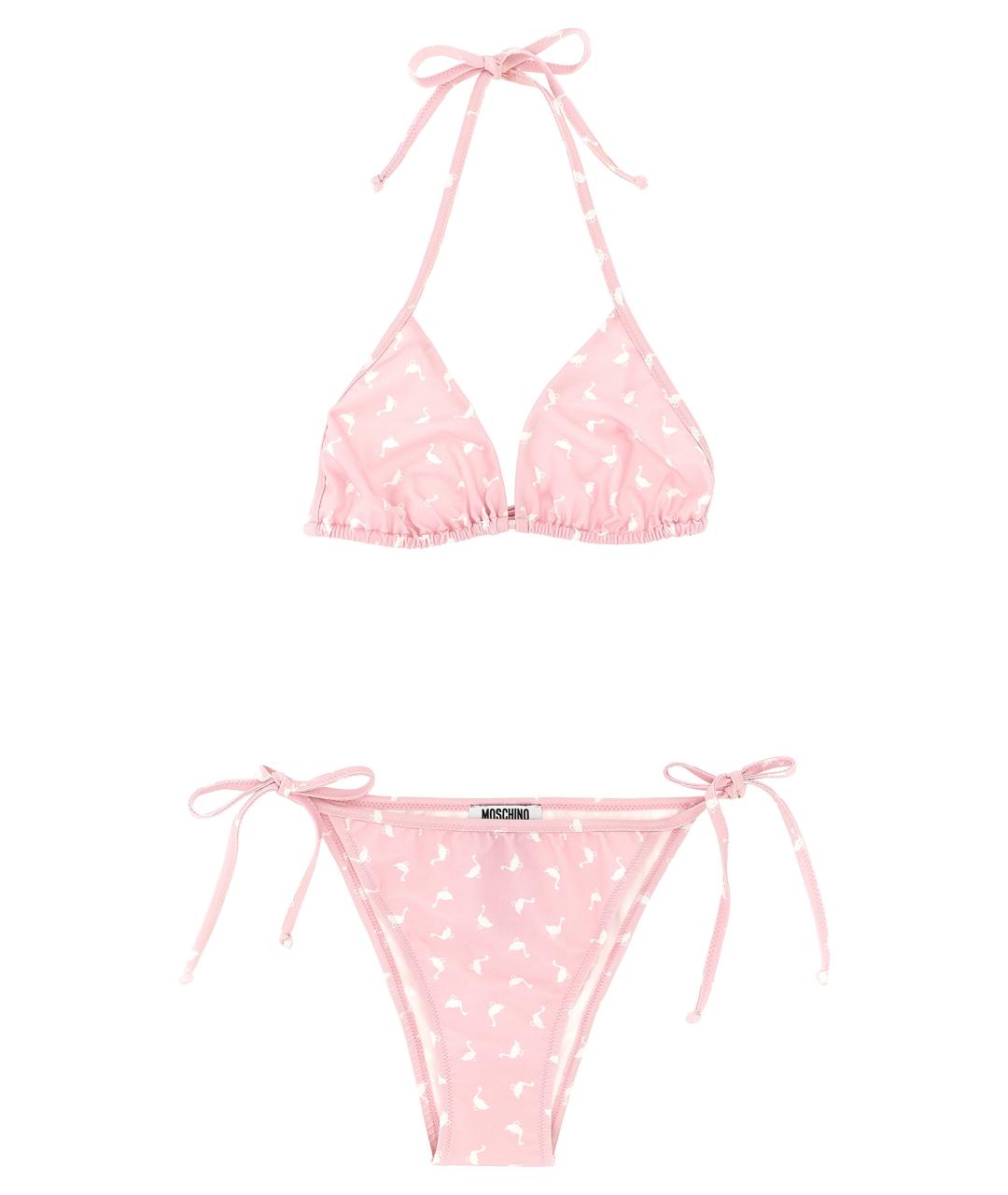 MOSCHINO Розовый полиэстеровый купальник, фото 1
