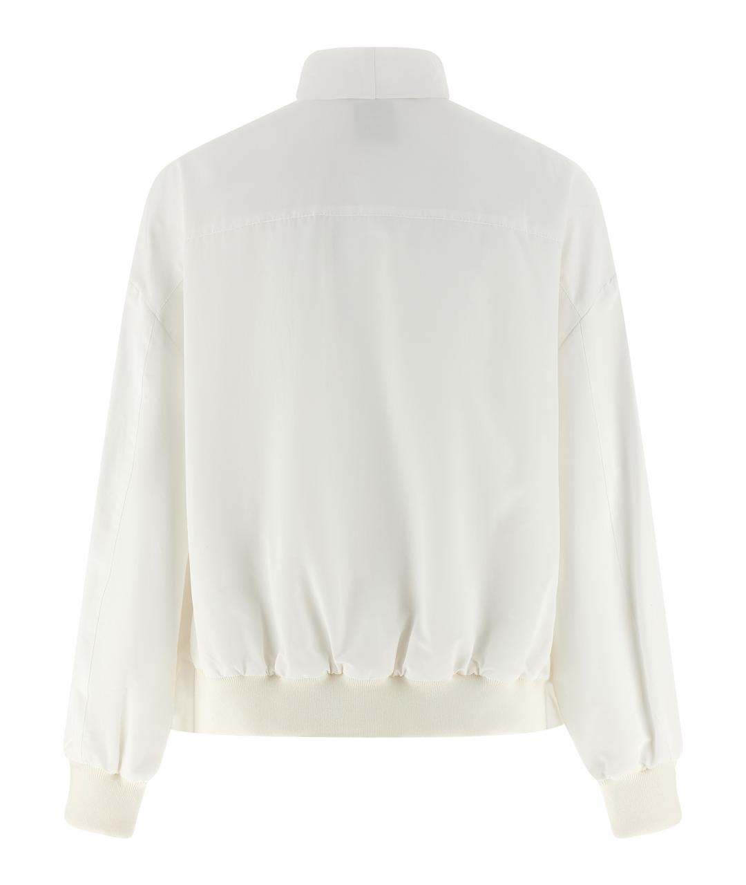 NUDE Белая хлопковая куртка, фото 2