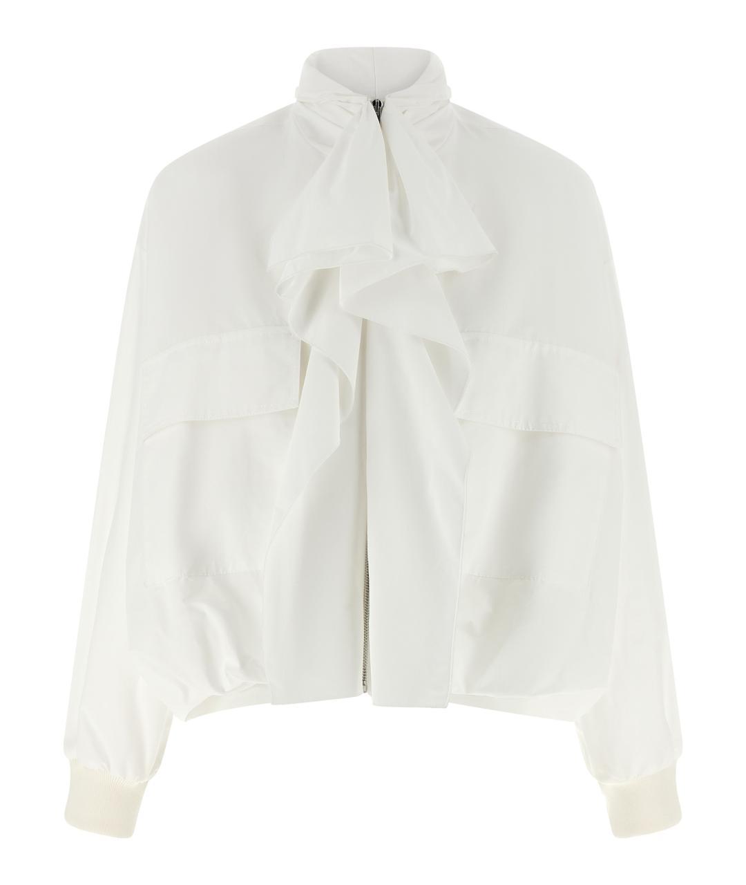 NUDE Белая хлопковая куртка, фото 1