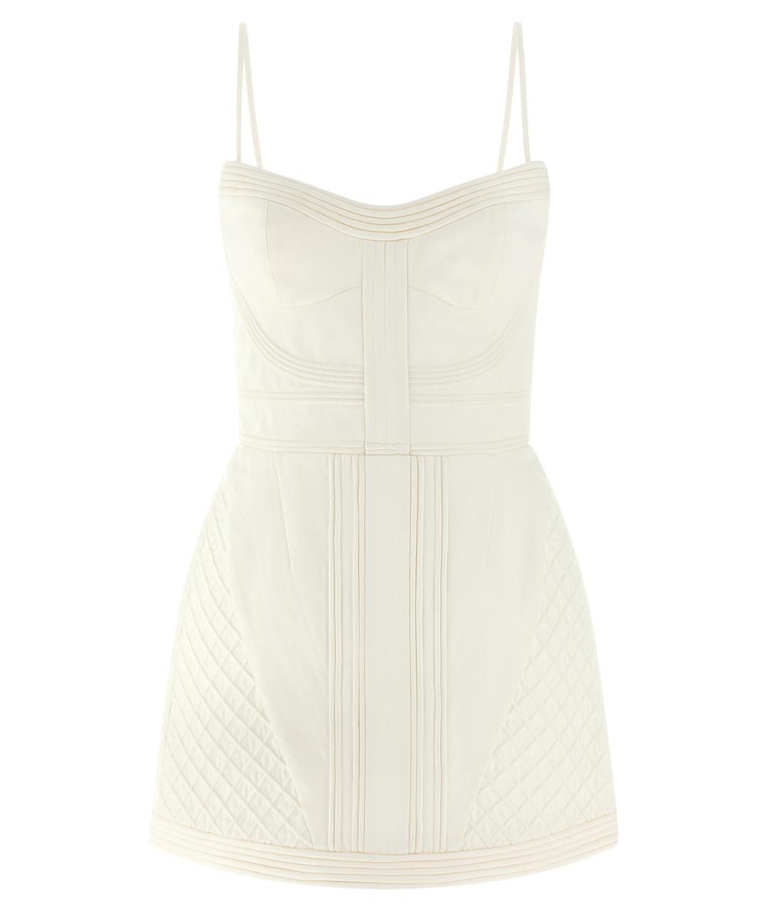 ZIMMERMANN Белое хлопковое коктейльное платье, фото 1