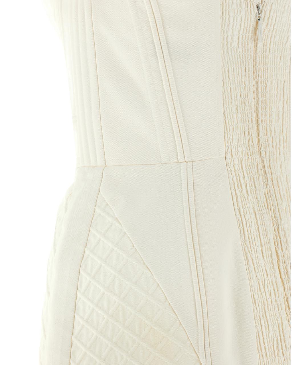 ZIMMERMANN Белое хлопковое коктейльное платье, фото 4