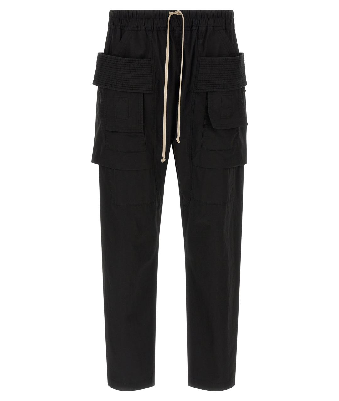 RICK OWENS DRKSHDW Черные хлопковые повседневные брюки, фото 1