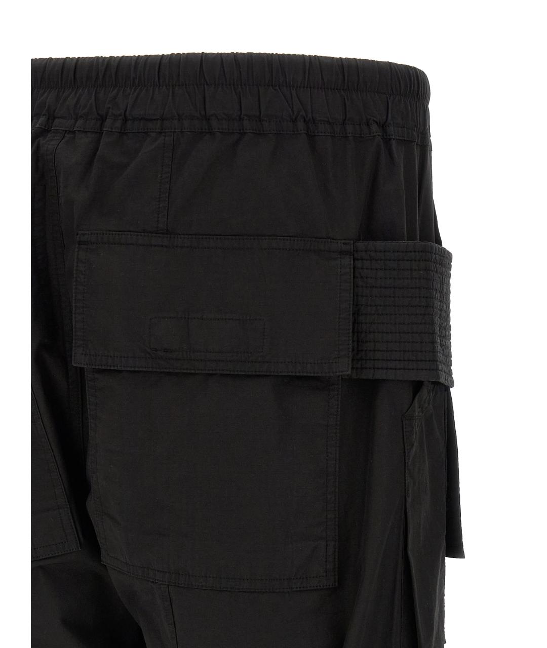 RICK OWENS DRKSHDW Черные хлопковые повседневные брюки, фото 4