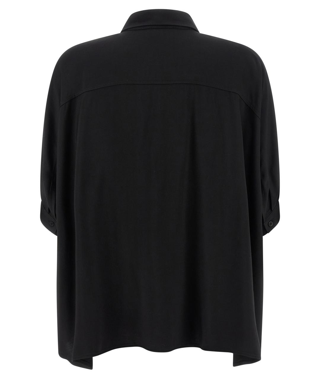 NUDE Черная вискозная блузы, фото 2