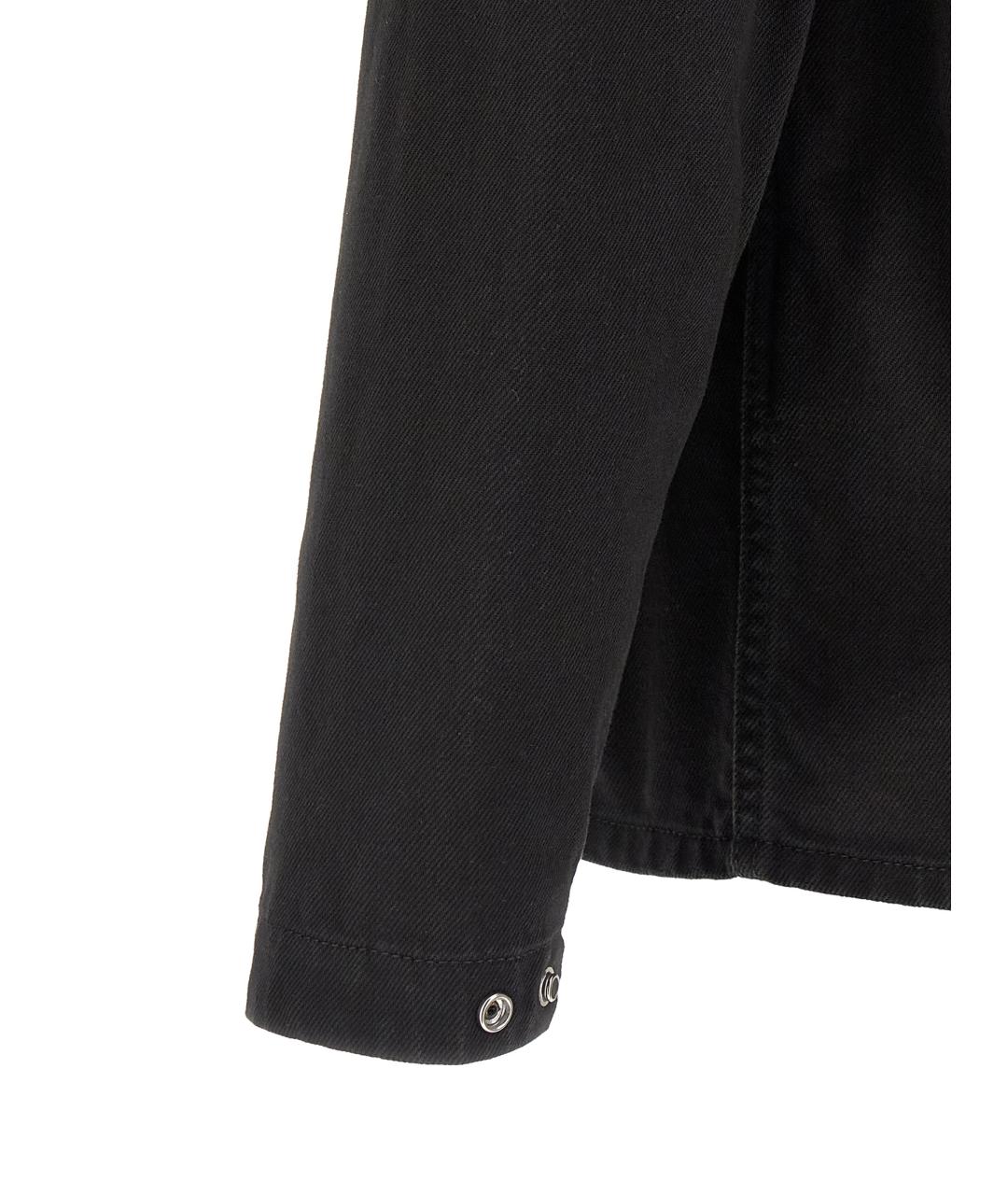 STONE ISLAND Черная хлопковая кэжуал рубашка, фото 4