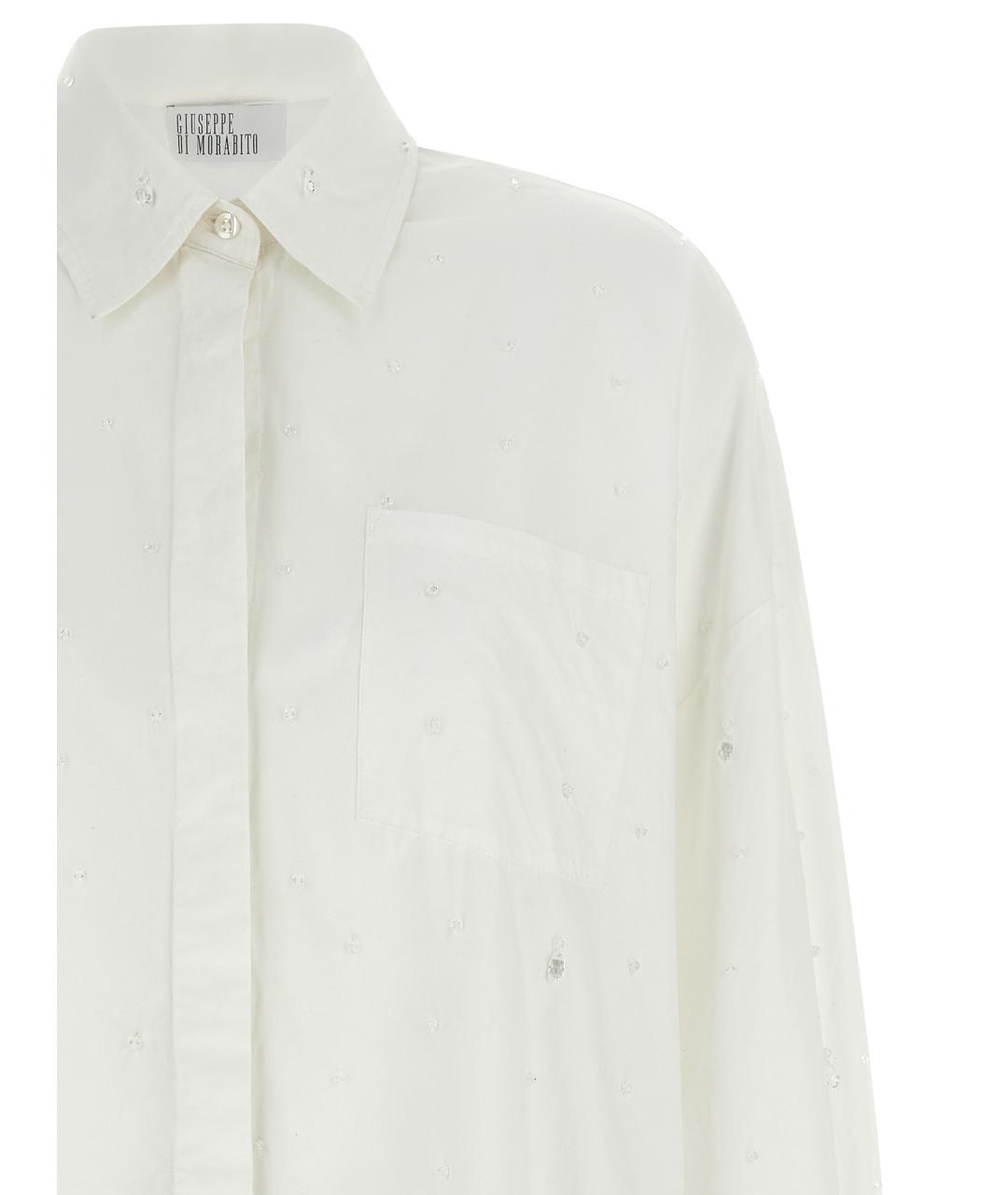 GIUSEPPE DI MORABITO Белая хлопковая рубашка, фото 3