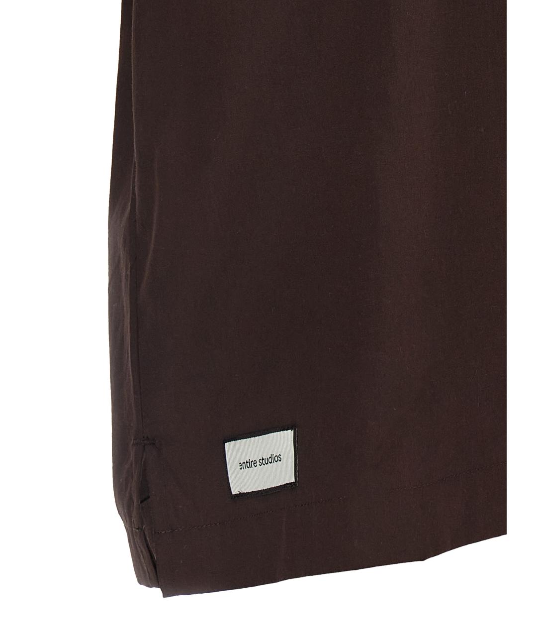 entire studios Коричневая хлопковая рубашка, фото 4