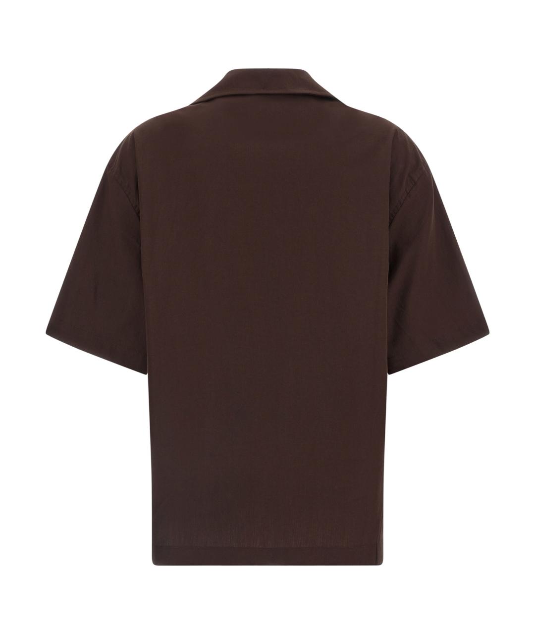 entire studios Коричневая хлопковая рубашка, фото 2