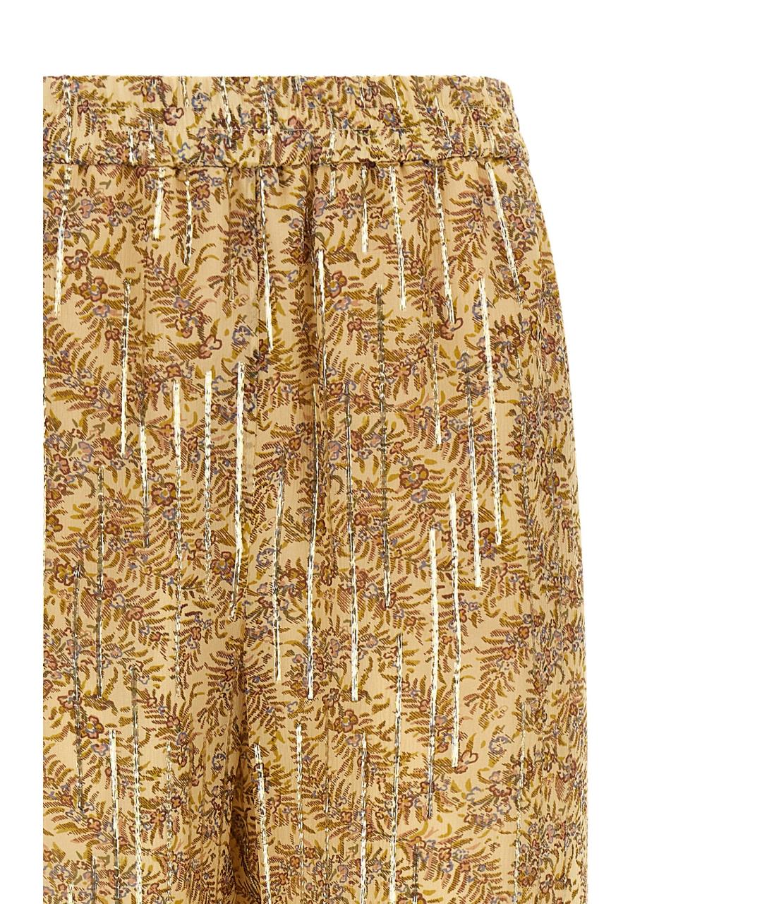 VALENTINO Мульти шелковые прямые брюки, фото 3