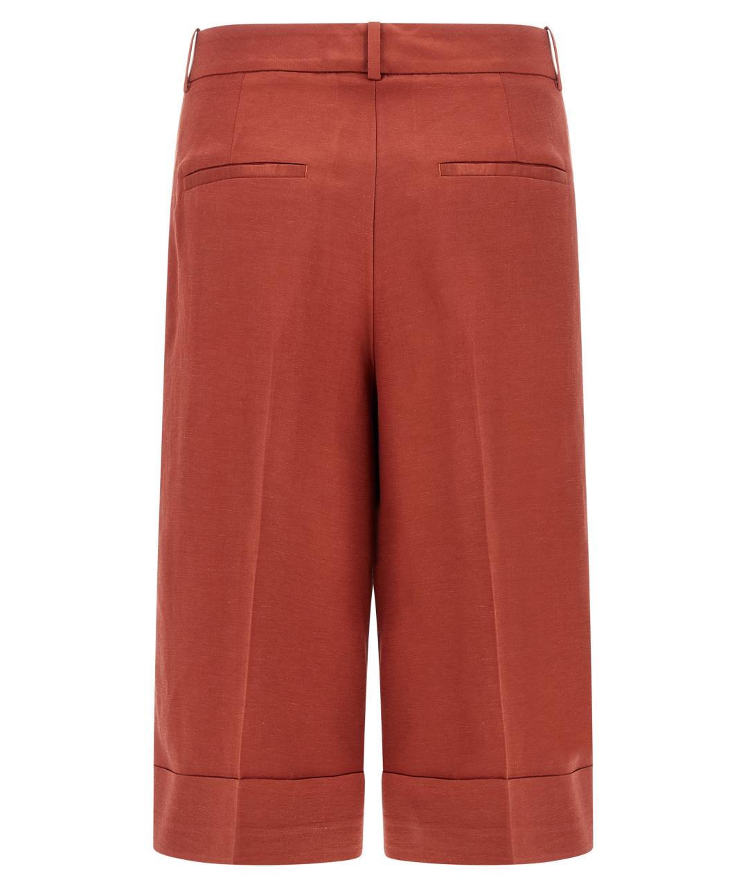 PESERICO Красные вискозные шорты, фото 2