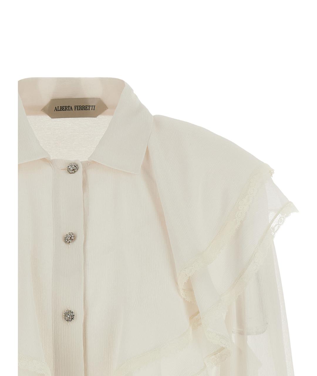 ALBERTA FERRETTI Бежевая блузы, фото 3