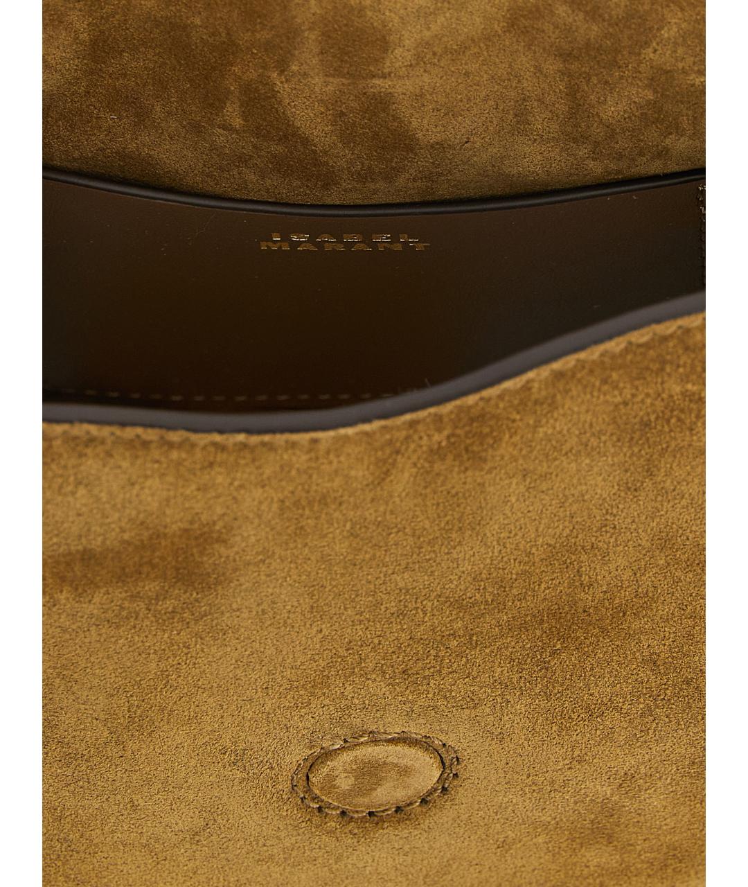 ISABEL MARANT Коричневая замшевая сумка через плечо, фото 4