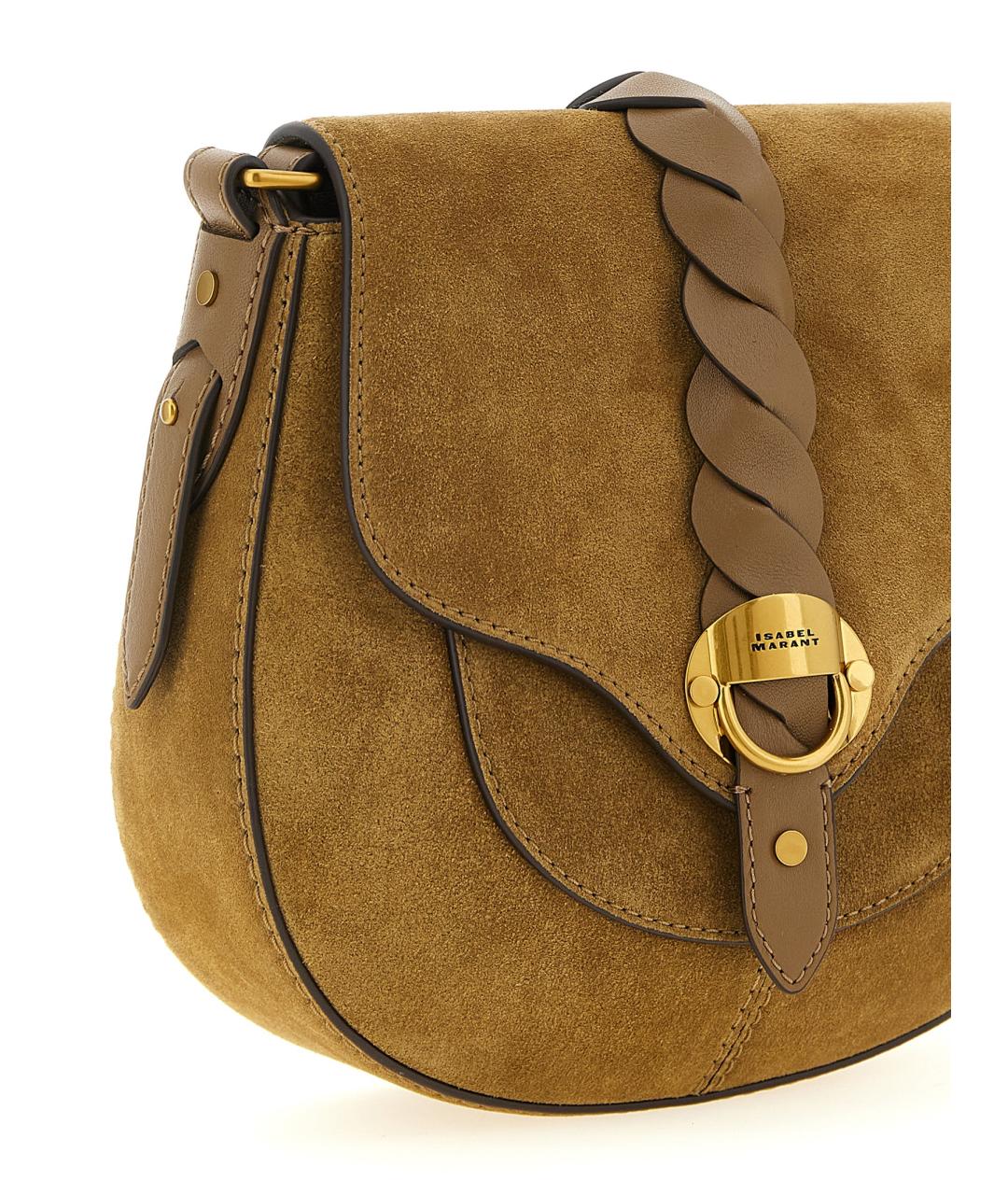 ISABEL MARANT Коричневая замшевая сумка через плечо, фото 3