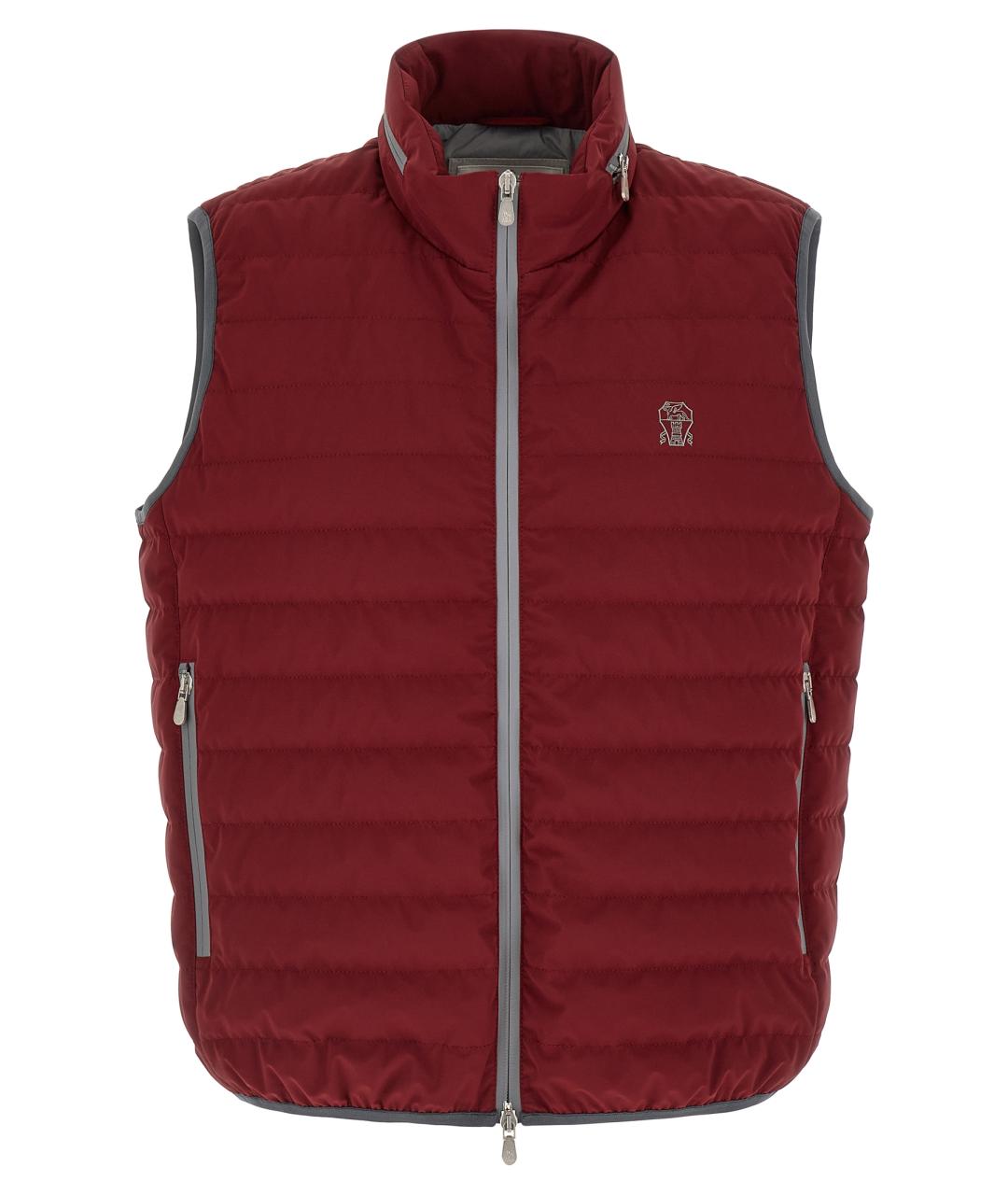 BRUNELLO CUCINELLI Красный полиамидовый жилет, фото 1