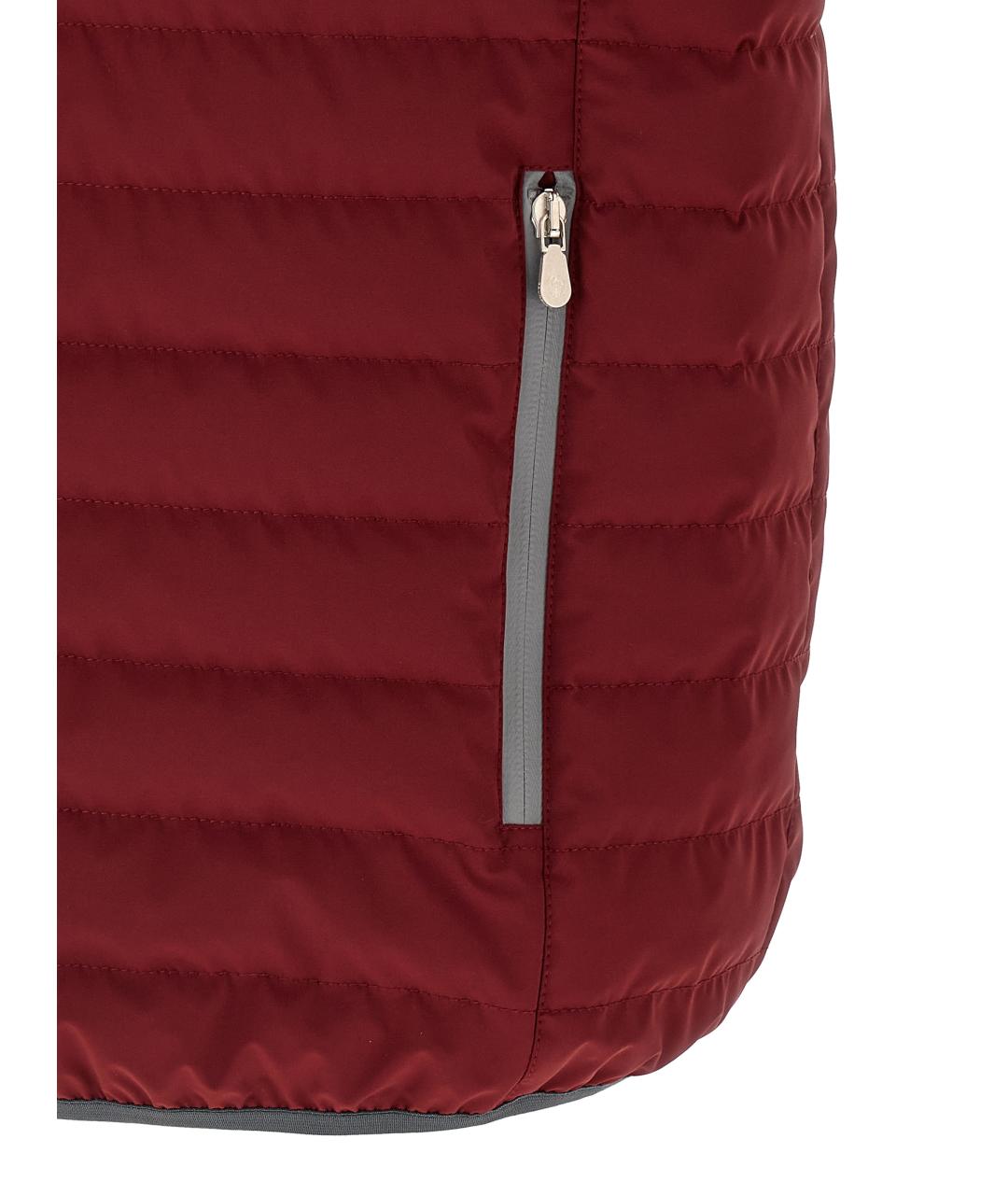 BRUNELLO CUCINELLI Красный полиамидовый жилет, фото 4