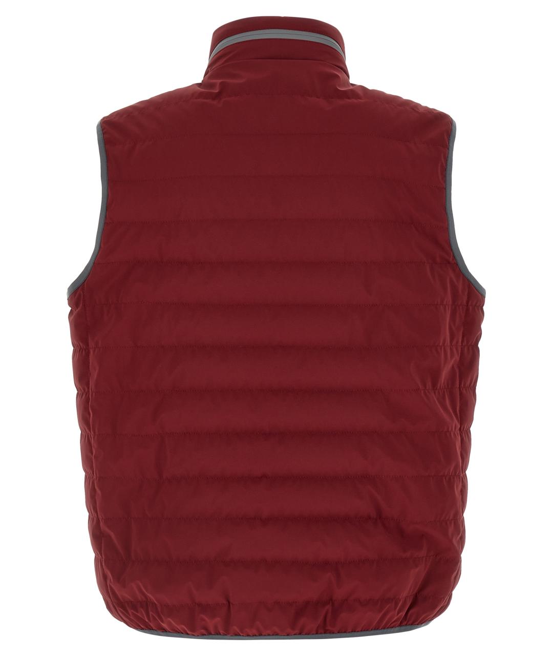 BRUNELLO CUCINELLI Красный полиамидовый жилет, фото 2