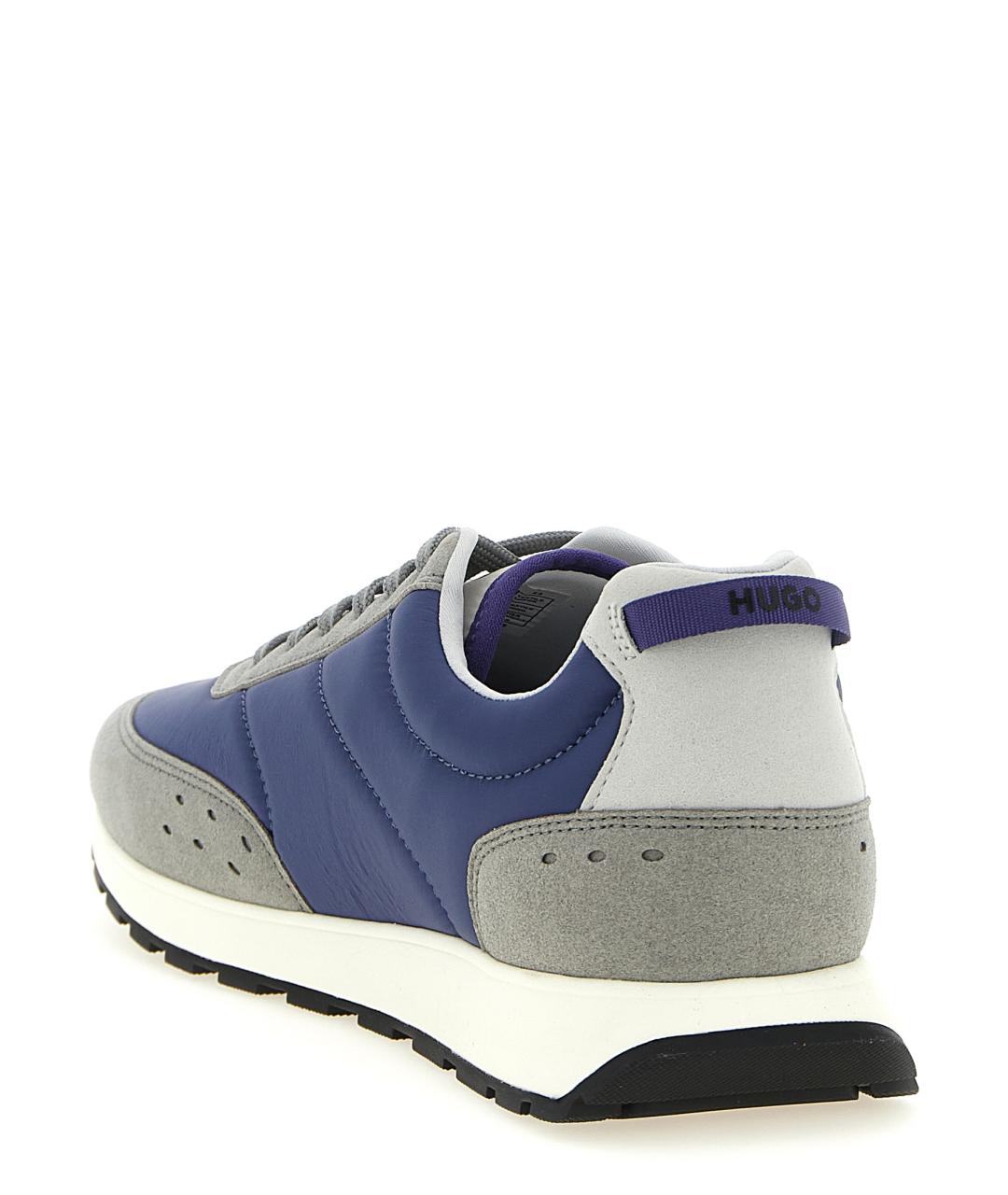 HUGO BOSS Синие синтетические низкие кроссовки / кеды, фото 3