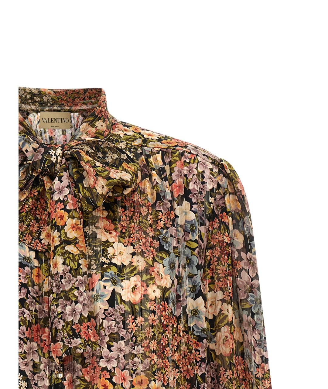 VALENTINO Мульти шелковая блузы, фото 3