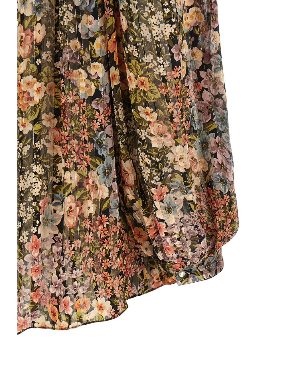 VALENTINO Мульти шелковая блузы, фото 4