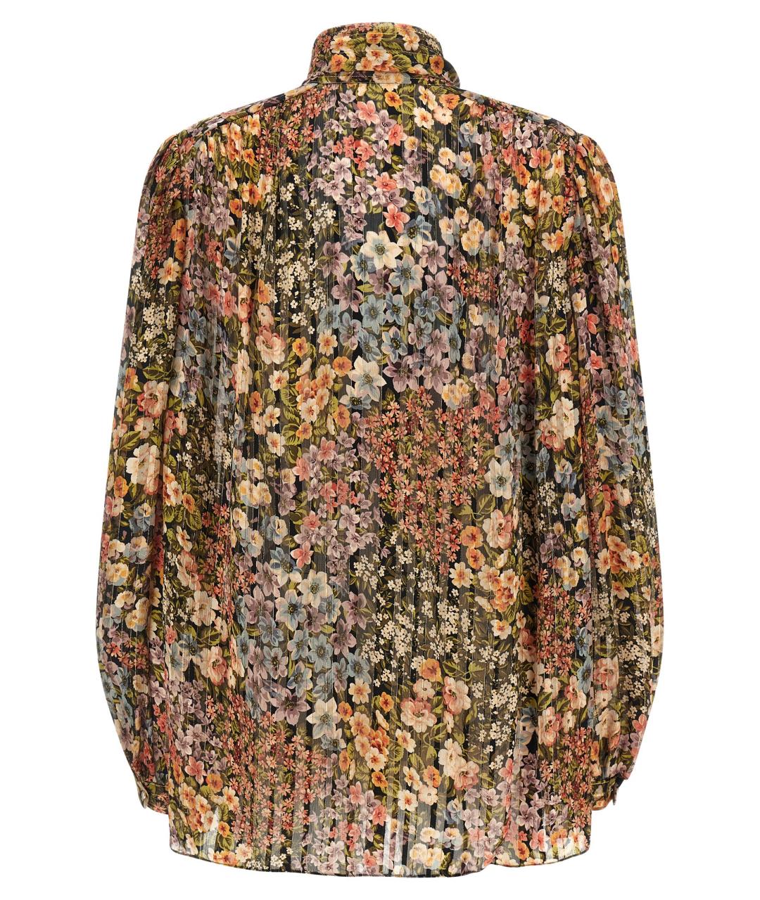 VALENTINO Мульти шелковая блузы, фото 2