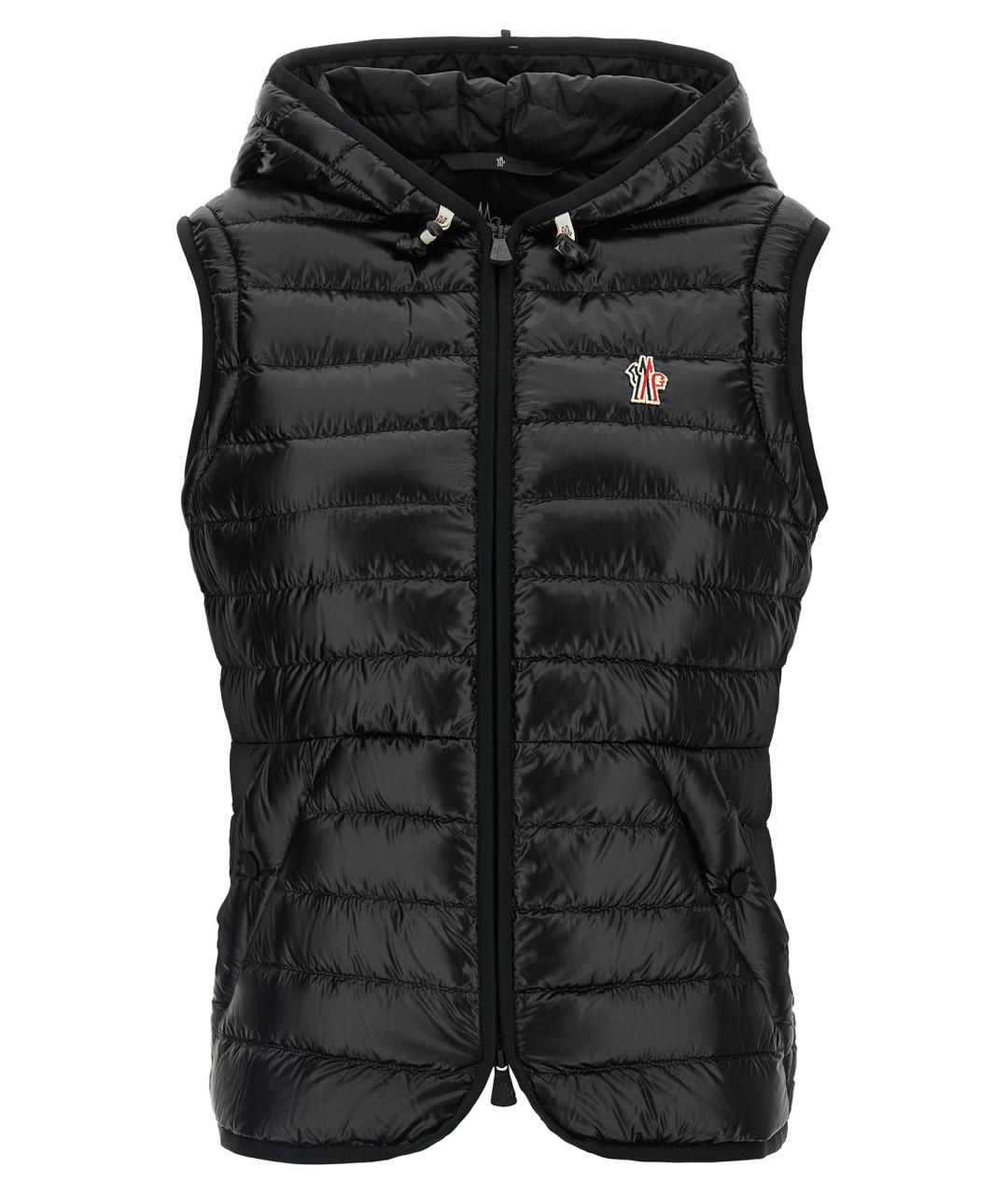 MONCLER GRENOBLE Черный полиамидовый пуховик, фото 2