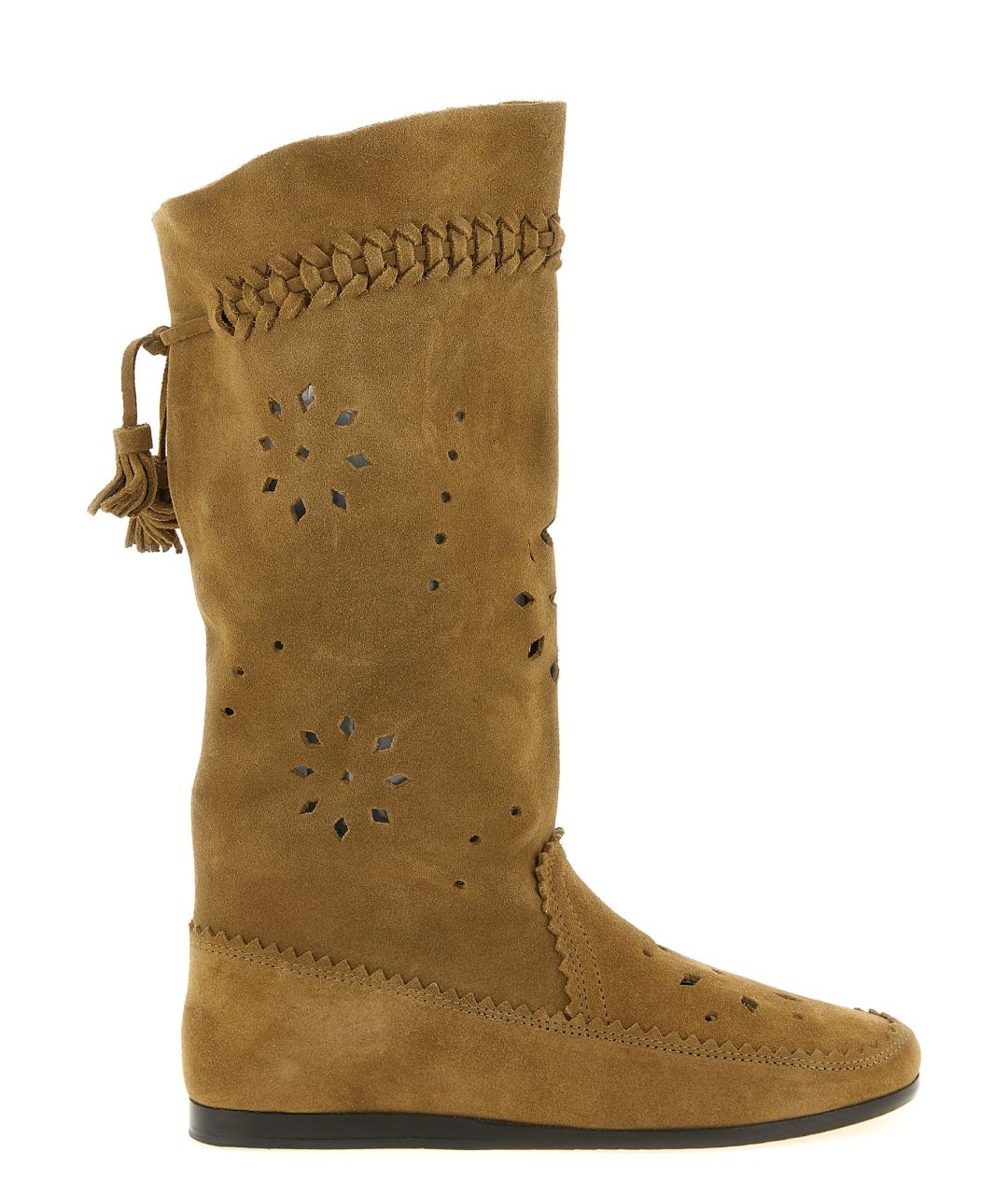 ISABEL MARANT Коричневые замшевые сапоги, фото 1