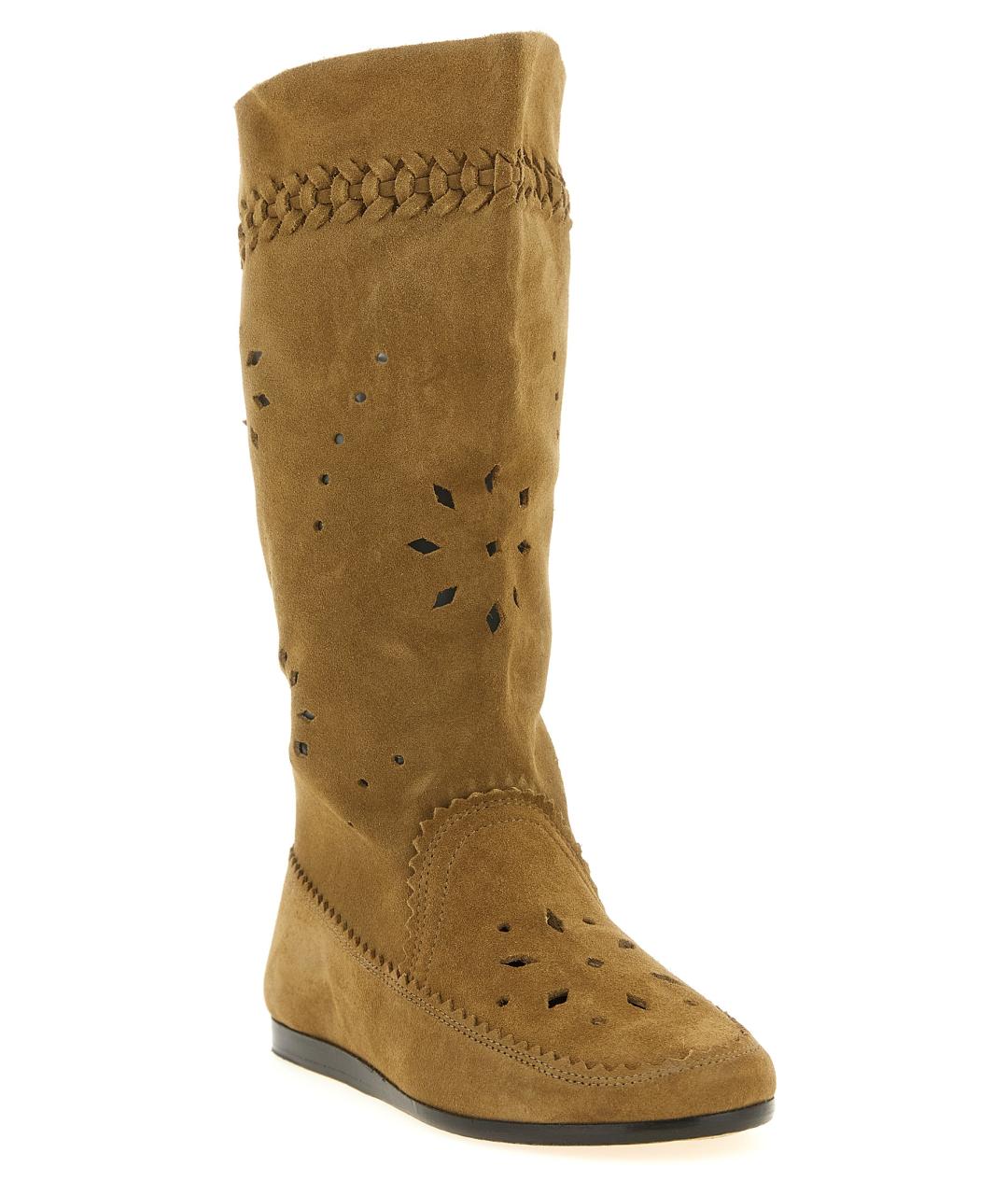 ISABEL MARANT Коричневые замшевые сапоги, фото 2