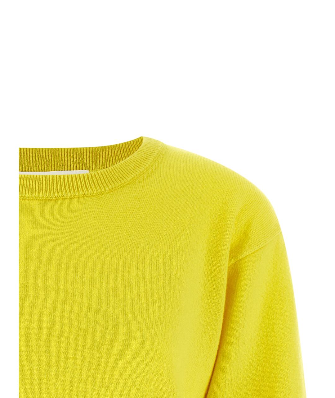 EXTREME CASHMERE Желтый кашемировый кардиган, фото 3