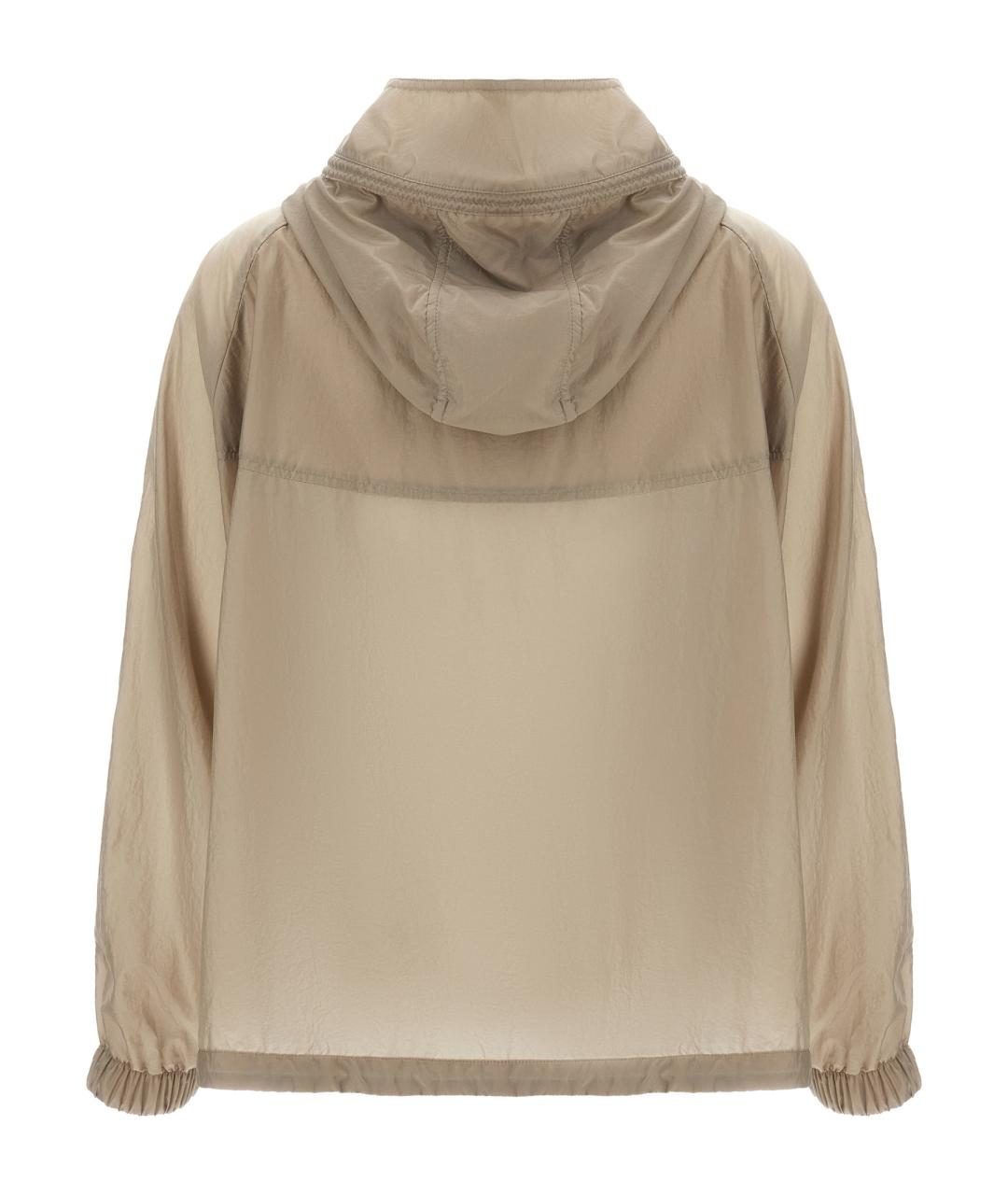 MOORER Бежевая полиэстеровая куртка, фото 2