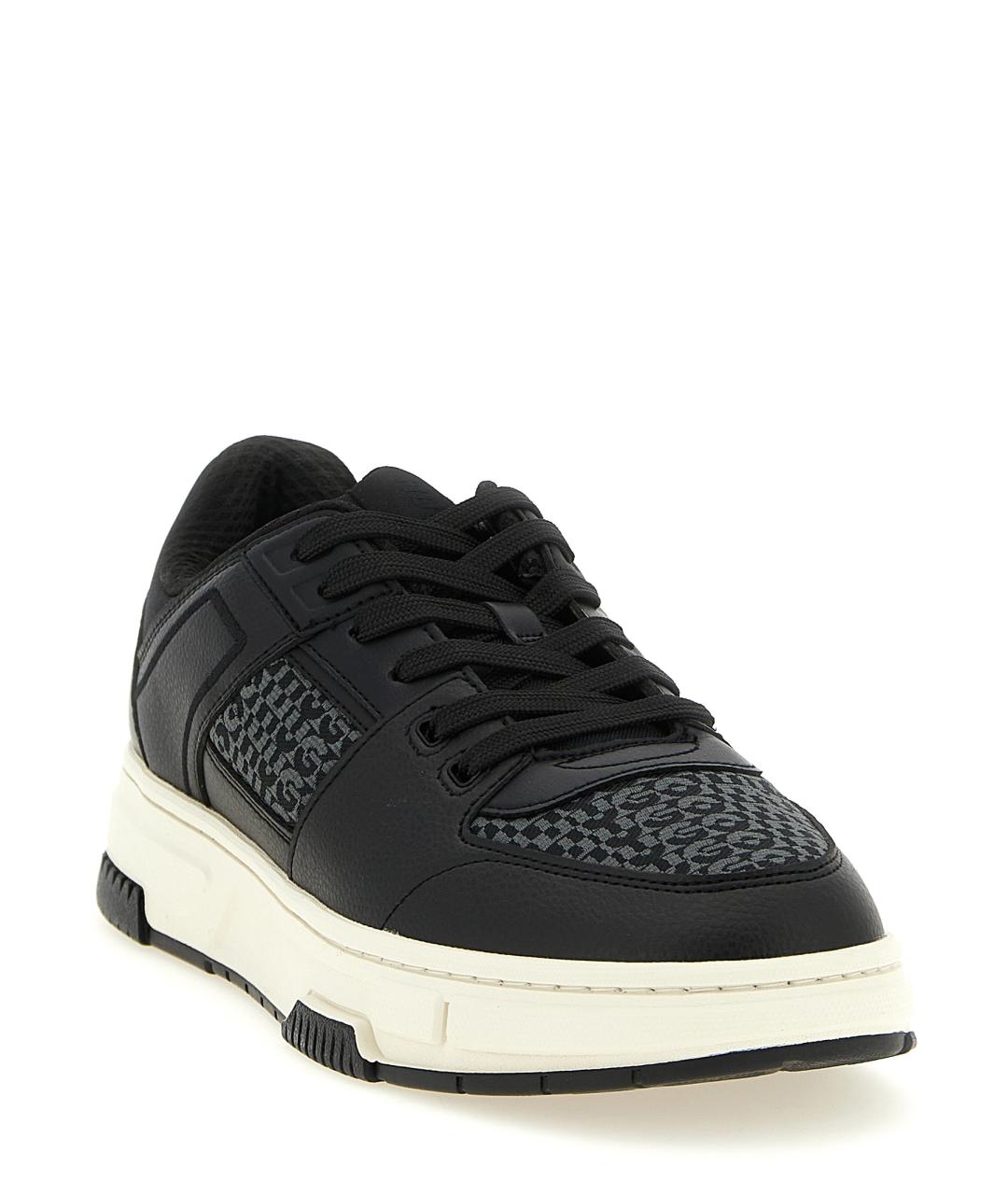 HUGO BOSS Черные синтетические низкие кроссовки / кеды, фото 2