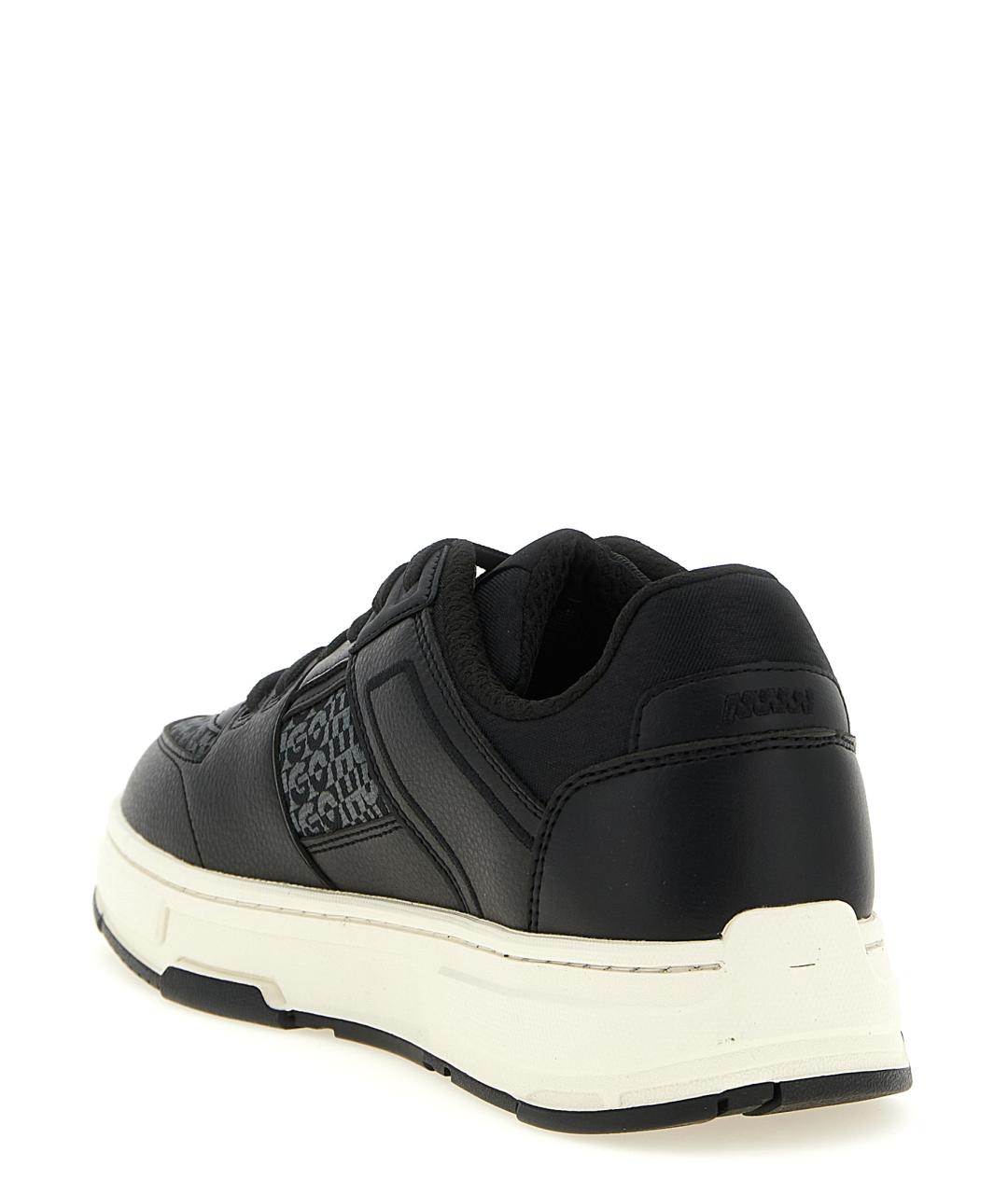 HUGO BOSS Черные синтетические низкие кроссовки / кеды, фото 3