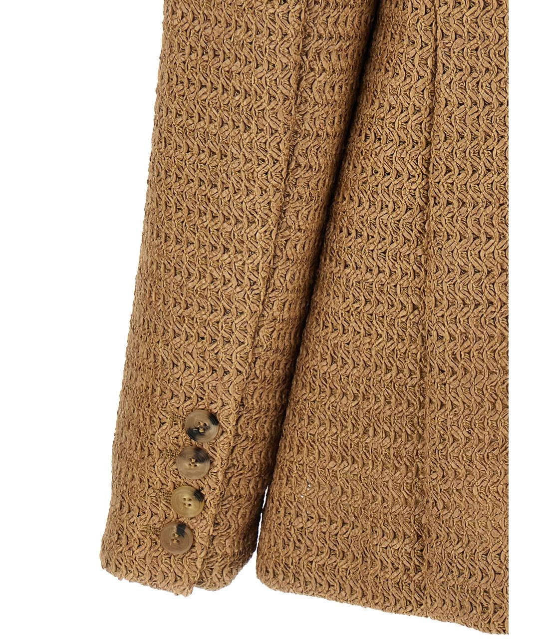 GIUSEPPE DI MORABITO Бежевый жакет/пиджак, фото 4