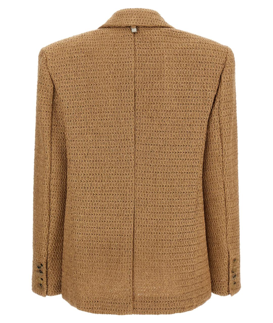 GIUSEPPE DI MORABITO Бежевый жакет/пиджак, фото 2