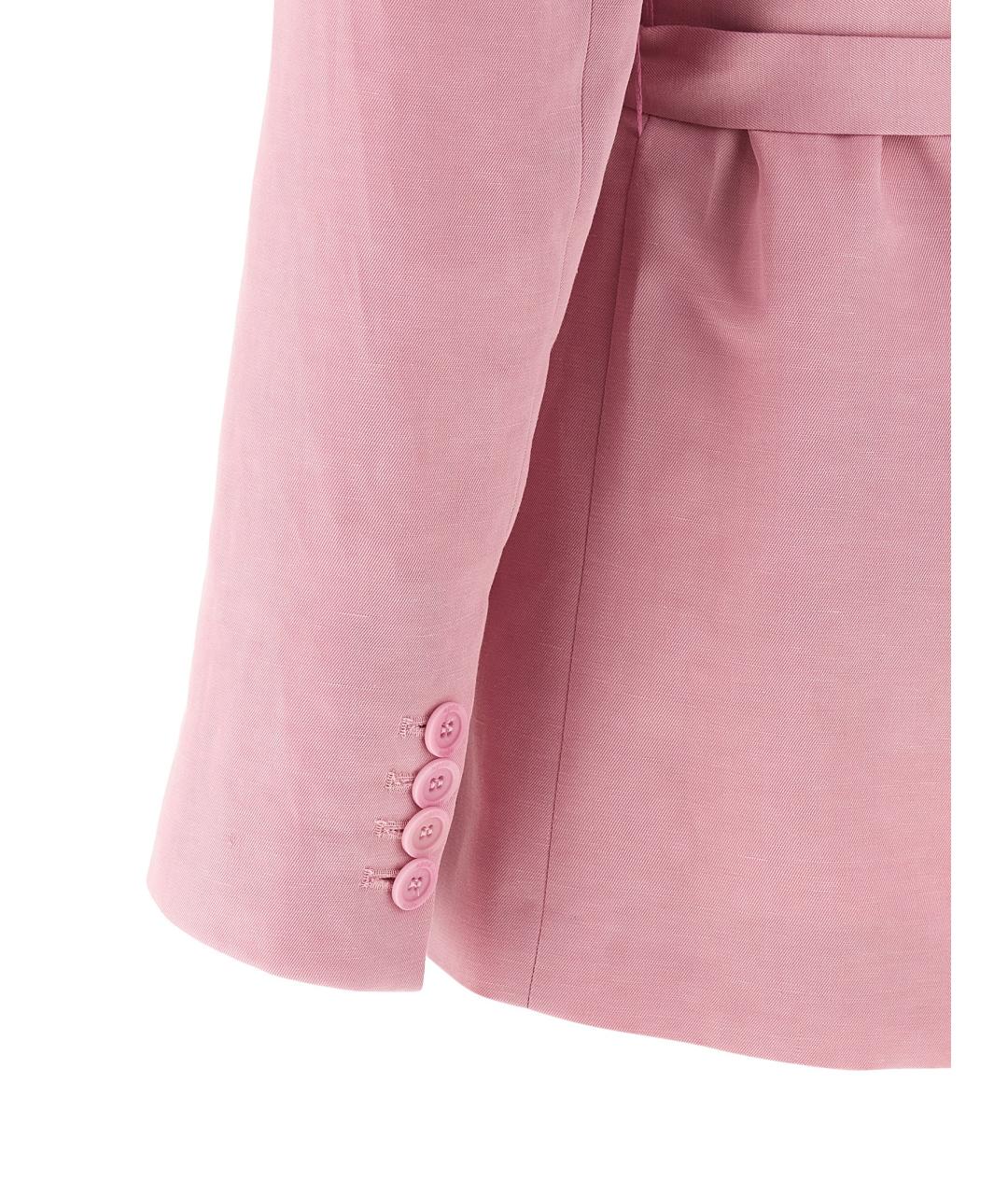 NUDE Розовый льняной жакет/пиджак, фото 4