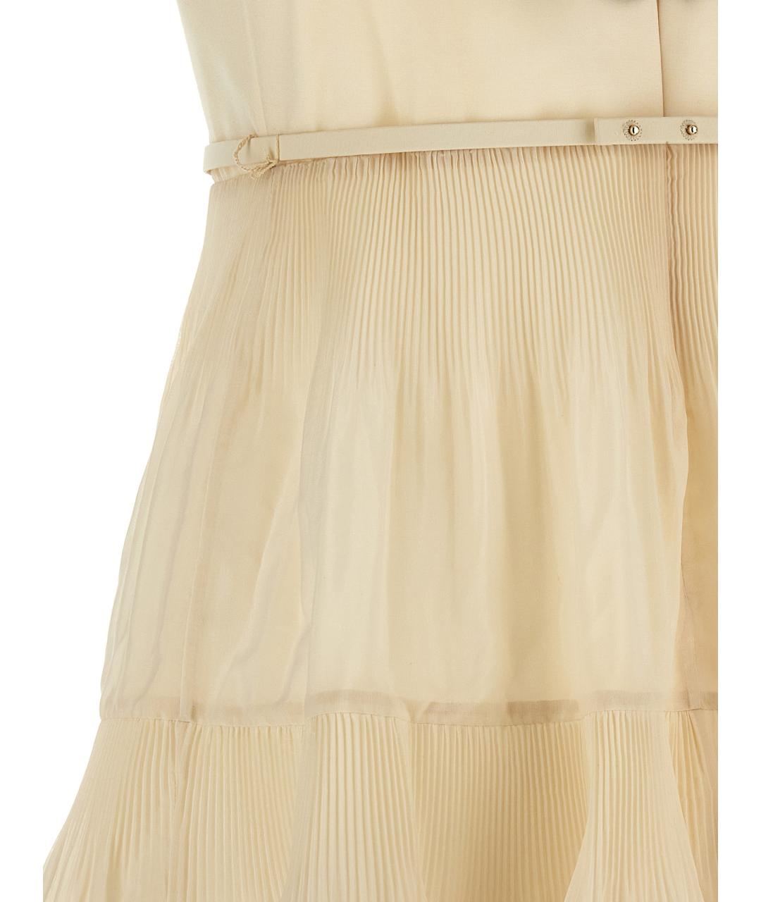 ZIMMERMANN Бежевое полиэстеровое повседневное платье, фото 4