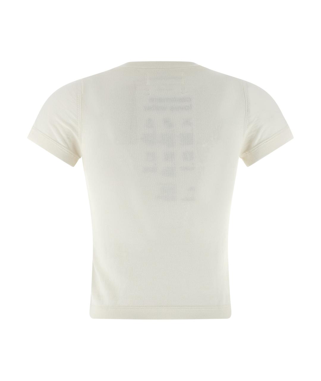 EXTREME CASHMERE Белая хлопковая футболка, фото 2