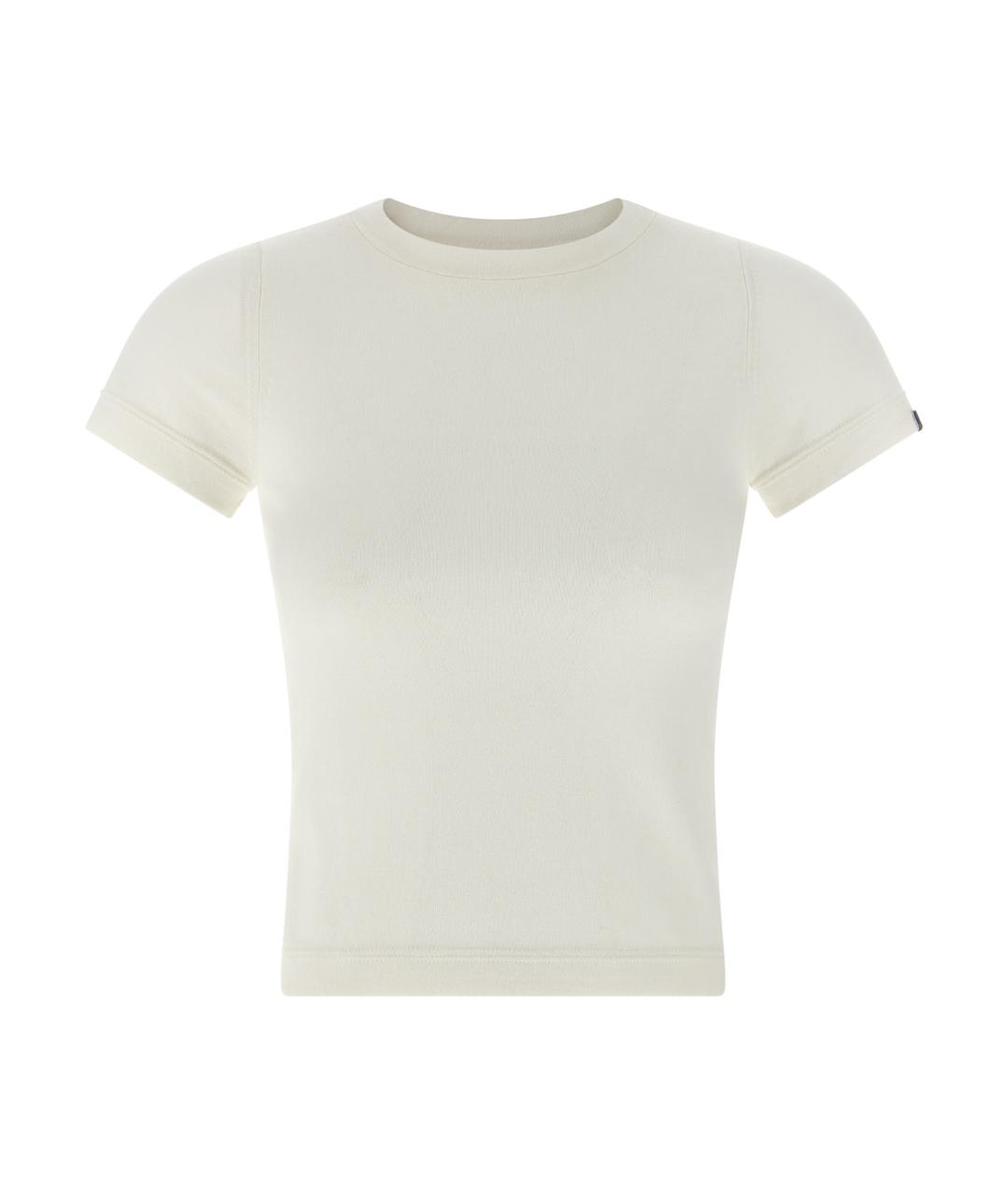 EXTREME CASHMERE Белая хлопковая футболка, фото 1