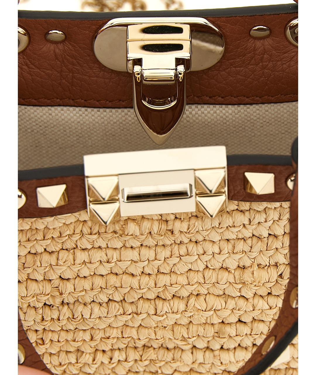 VALENTINO Бежевая сумка тоут, фото 4