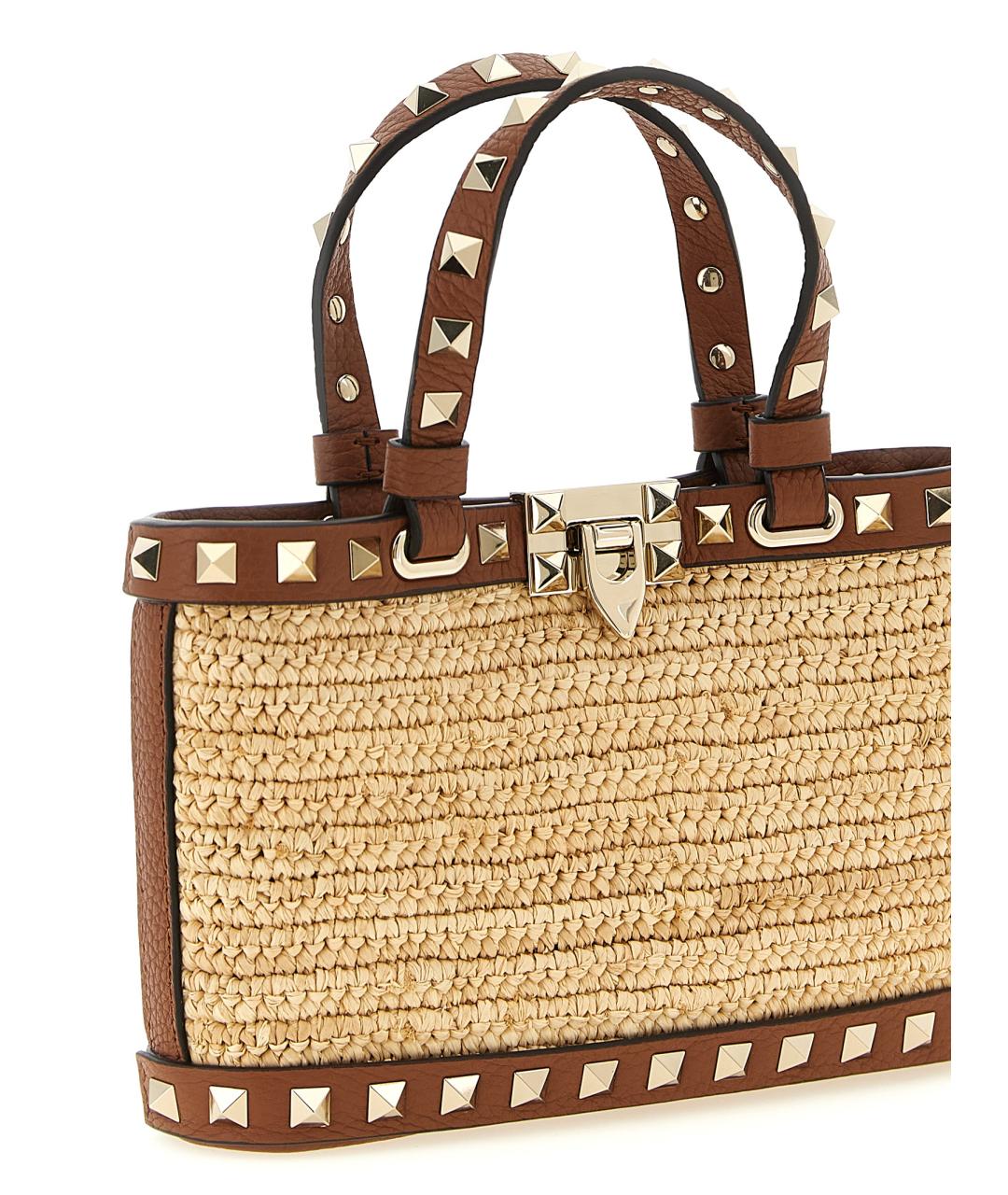 VALENTINO Бежевая сумка тоут, фото 3