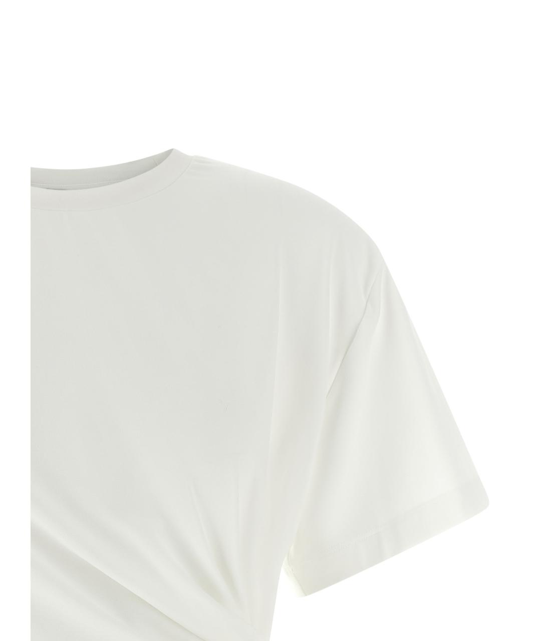 PINKO Белая хлопковая футболка, фото 3