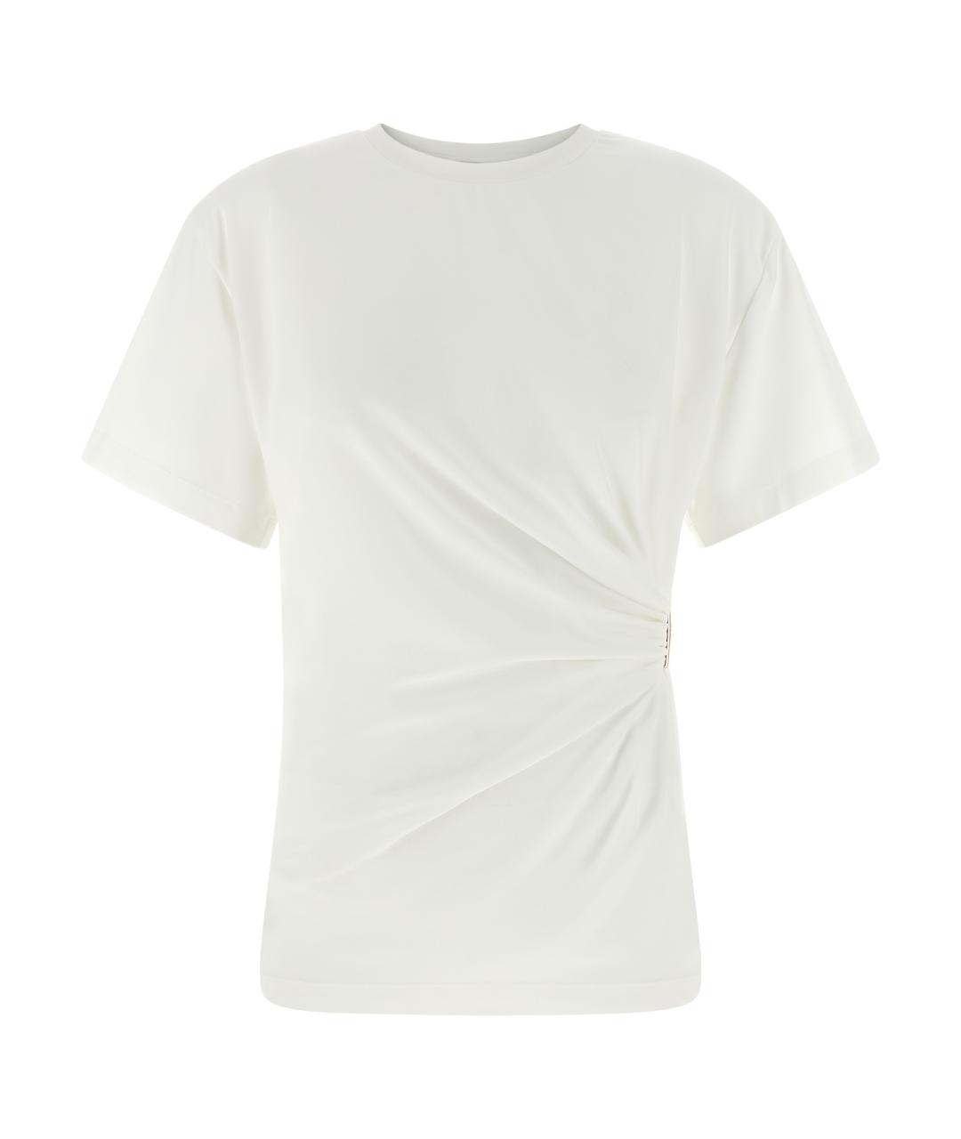 PINKO Белая хлопковая футболка, фото 1