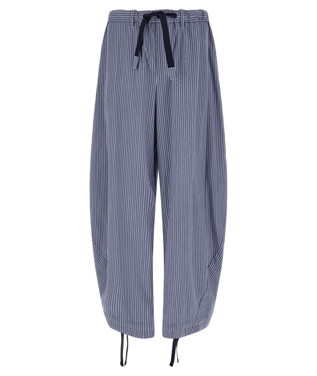 SACAI Синие хлопковые повседневные брюки, фото 1