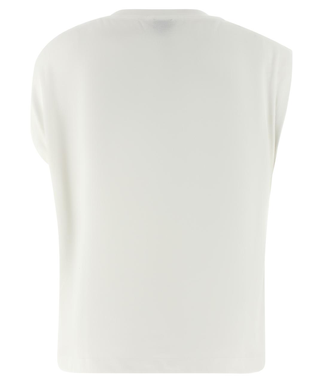 PINKO Белая хлопковая майка, фото 2
